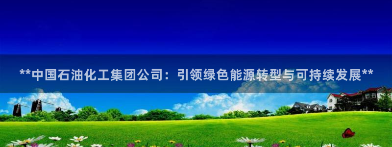 球盟会官方网入口：**中国石油化工集团公司：引领绿色能源转型