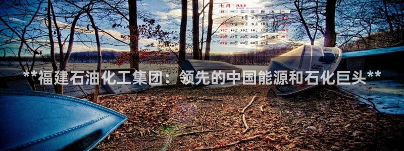 球盟会能提现吗是真的吗：**福建石油化工集团：领先的中国能源