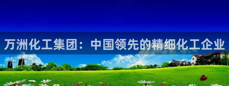 球盟会APP最新地址：万洲化工集团：中国领先的精细化工企业