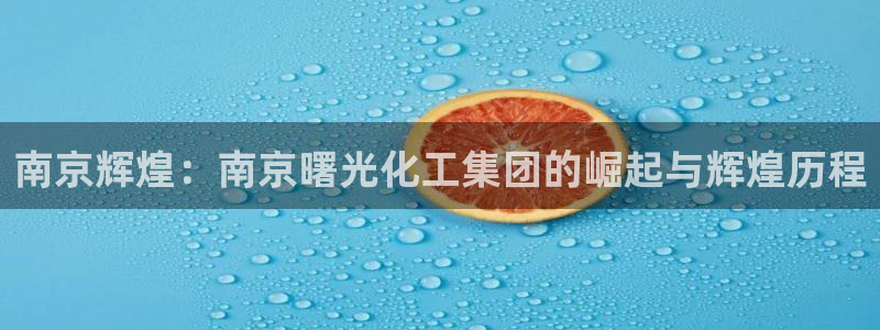 球盟会综合app下载：南京辉煌：南京曙光化工集团的崛起与辉煌